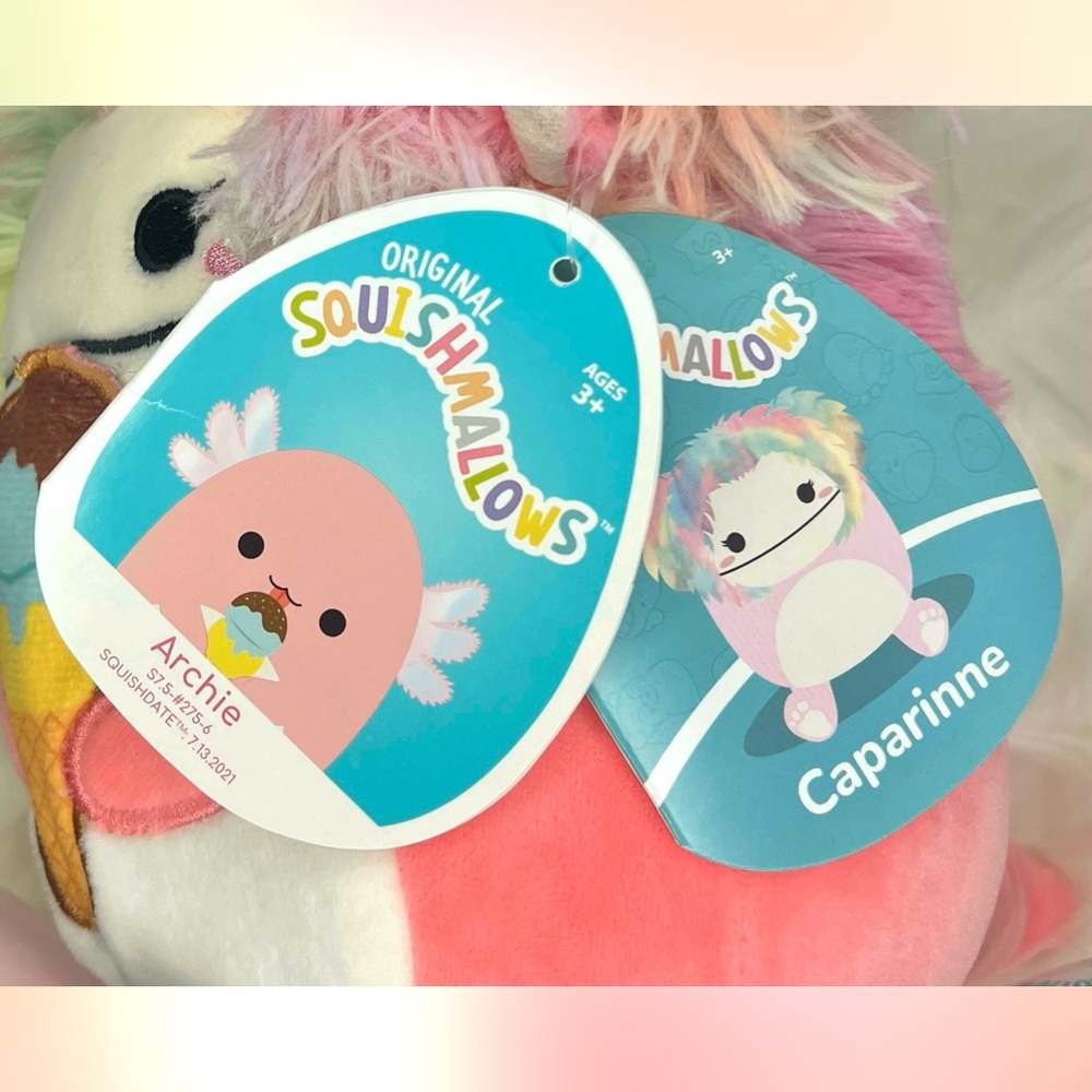 •SOLD• Custom Caparinne x Archie the Bigfoot Axolotl Eating Ice Cream Cone 7” - Picture 2 of 2